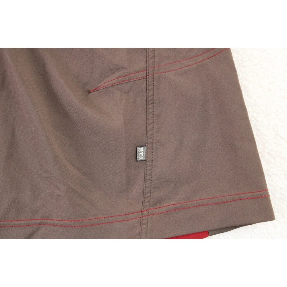 REI Mens‎ Board Shorts Size 34 Brown Red UPF 30+ Polyester Spandex Outdoor